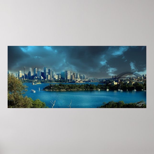 Póster Poster del puerto de Sydney (Frente)