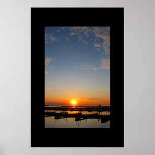 Póster Poster del puerto deportivo