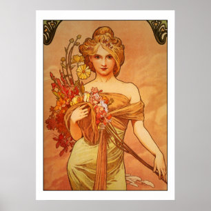 Póster Poster del ramo de Alfonso (Alfonso) Mucha