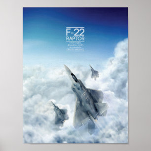 Póster Poster del rapaz de Lockheed Martin F-22