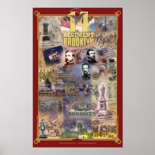 Póster Poster del Regimiento 14 de Brooklyn, Guerra Civil
