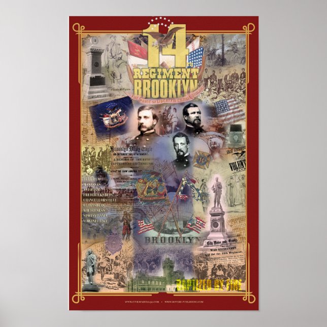 Póster Poster del Regimiento 14 de Brooklyn, Guerra Civil (Frente)