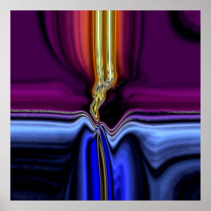 Póster Poster del relámpago de la noche