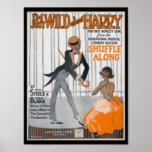 Póster poster del renacimiento del harlem vintage