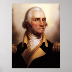 Póster Poster del retrato de George Washington