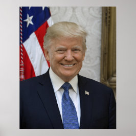 Póster Poster del retrato presidencial de Donald Trump