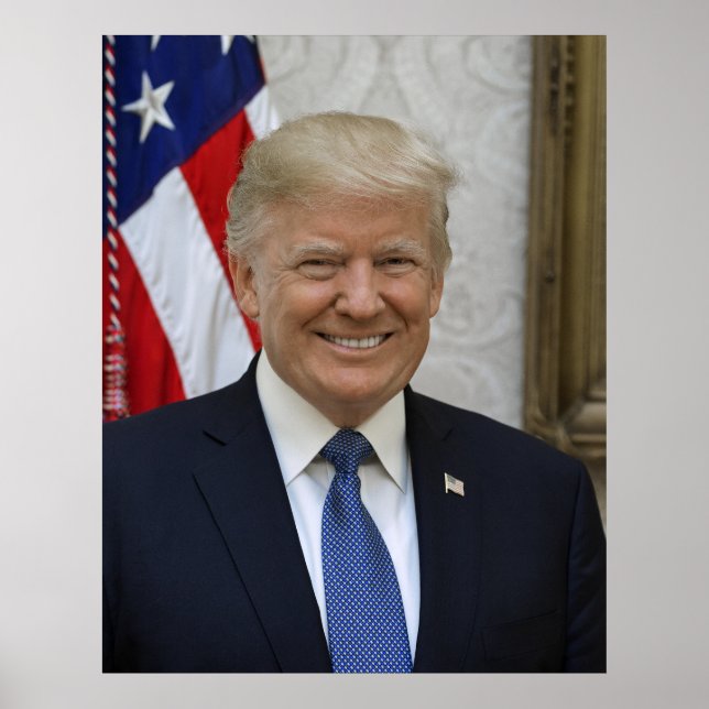 Póster Poster del retrato presidencial de Donald Trump (Frente)