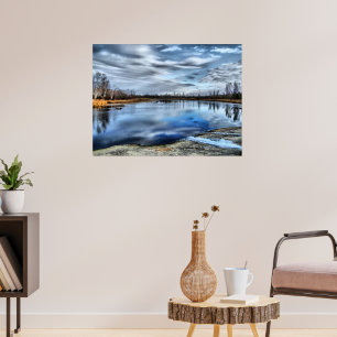 Póster Poster del río Whiteshell de otoño