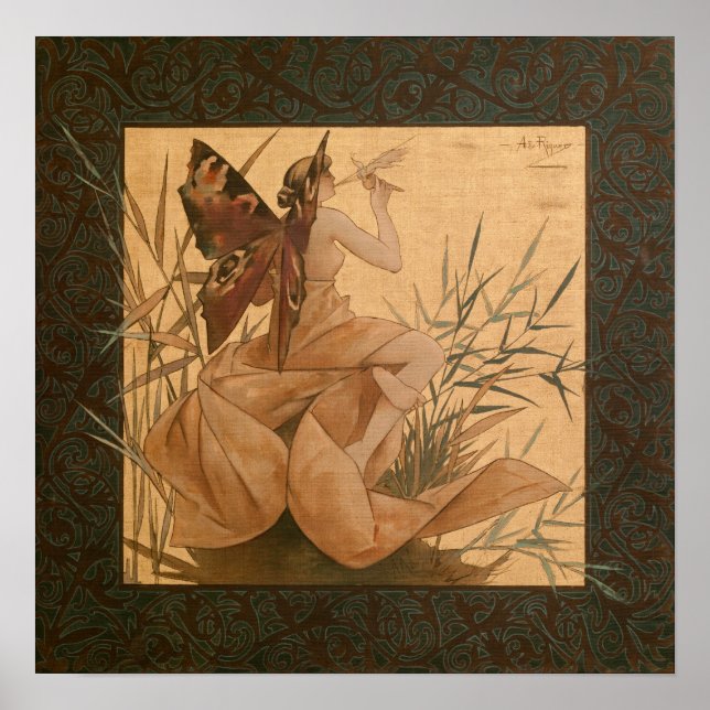 Póster Poster del Riquer Winged Nymph CC0097 (Frente)