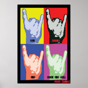 Póster Poster del rollo de la roca   N