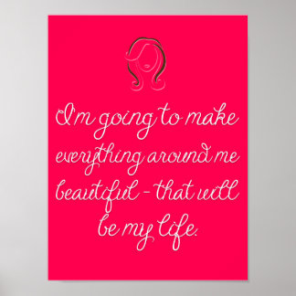 Póster Poster del Salón de Cosmetología Moderna