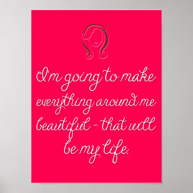 Póster Poster del Salón de Cosmetología Moderna (Frente)