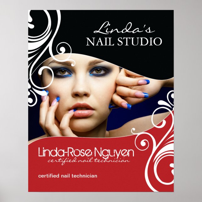 Póster Poster del Salón del Pelo y del Nail (Frente)