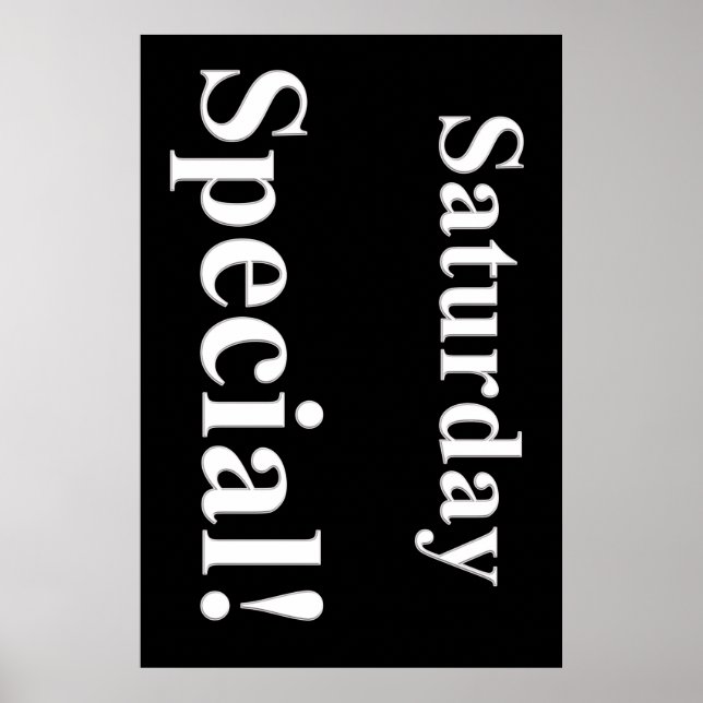 Póster Poster del Salón Especial de Belleza del Sábado (Frente)