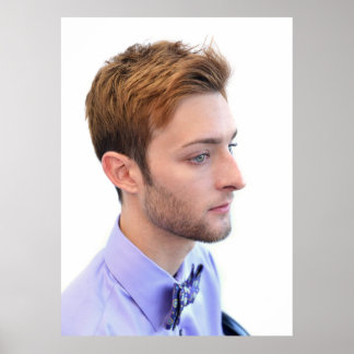 Póster Poster del salón masculino de moda