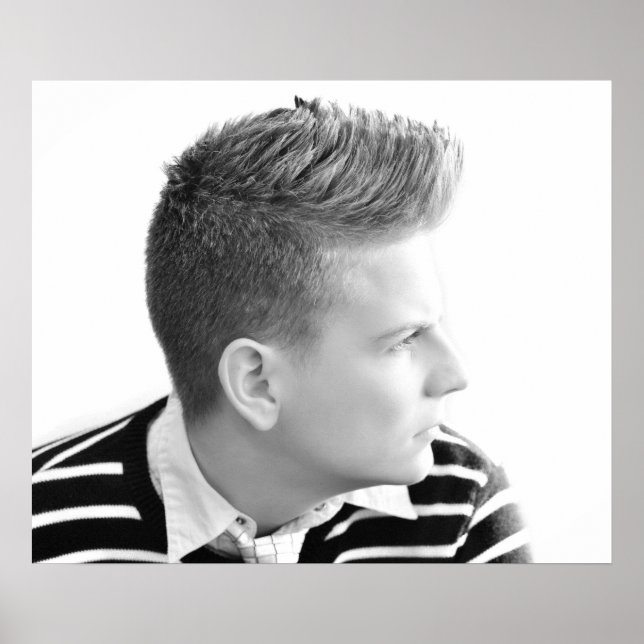 Póster Poster del salón masculino de personalizable (Frente)