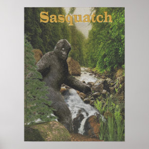 Póster poster del sasquatch