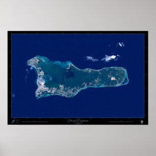 Póster Poster del satélite de Gran Caimán