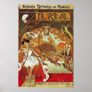 Póster Poster del siglo XIX de la ópera 36 x 24 de Le