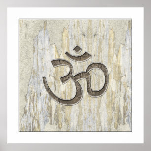 Póster Poster del símbolo de OM de los materiales