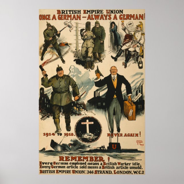 Póster Poster del sindicato del imperio británico (Frente)