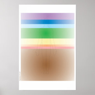 Póster Poster del sistema Chakra