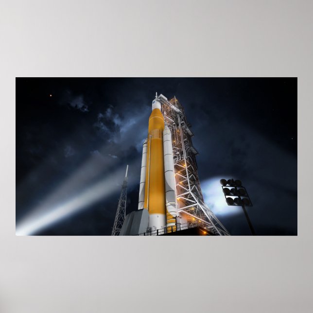 Póster Poster del sistema de lanzamiento espacial de la N (Frente)