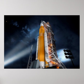 Póster Poster del sistema de lanzamiento espacial de la N