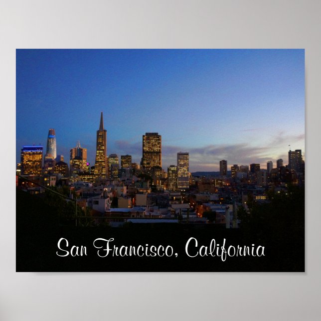 Póster Poster del Skyline #3 de San Francisco (Frente)
