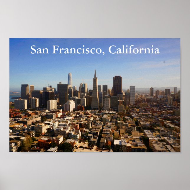 Póster Poster del Skyline #8 de San Francisco (Frente)