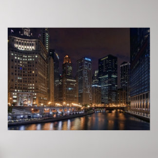 Póster Poster del Skyline de Chicago