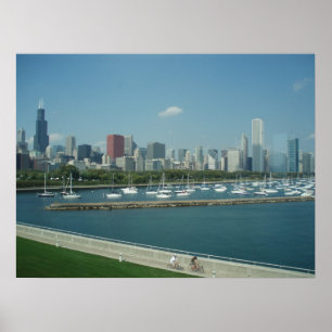 Póster Poster del Skyline de Chicago