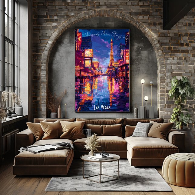Póster Poster del Skyline de La Ciudad de Las Vegas - Icó (Subido por el creador)