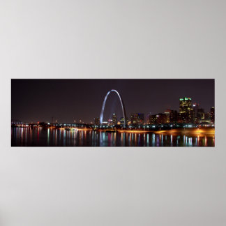Póster Poster del Skyline de St. Louis