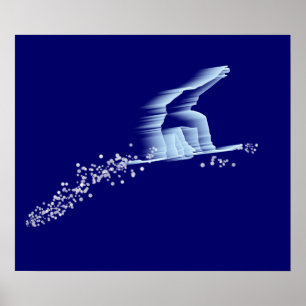 Póster Poster del Snowboarder