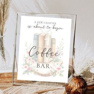 Póster Poster del Storybook personalizado Wildflower Coff