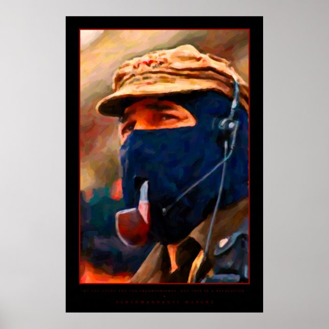 Póster Poster del Subcomandante Marcos (Frente)