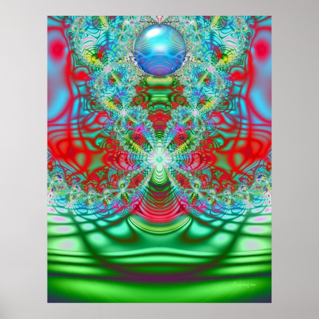 Póster poster del sueño arcoiris de los 60 (Frente)