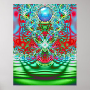 Póster poster del sueño del arco iris de los años 60