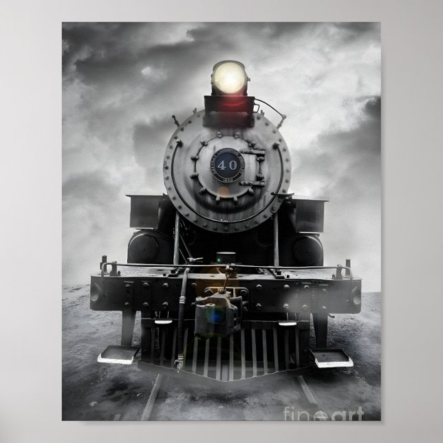 Póster Poster del sueño del tren de vapor (Frente)