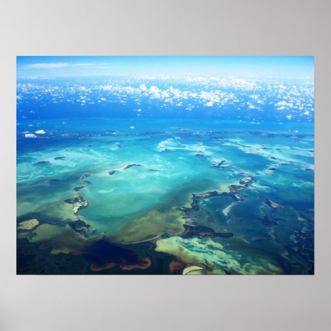 Póster Poster del sueño turquesa - Cayos de Florida (Frente)