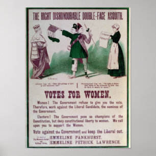 Póster Poster del sufragio de las mujeres