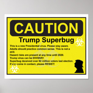Póster Poster del Superbug del triunfo de la precaución