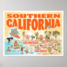 Póster Poster del sur de California