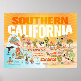 Póster Poster del sur de California