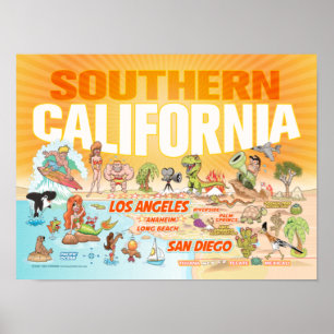 Póster Poster del sur de California