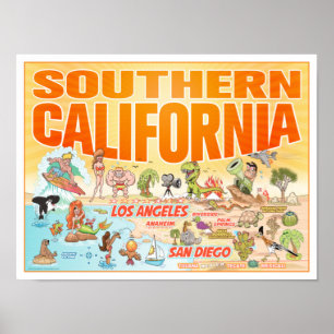 Póster Poster del sur de California