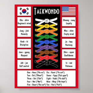 Póster Poster del Taekwondo