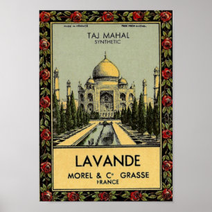 Póster Poster del Taj Mahal Lavande