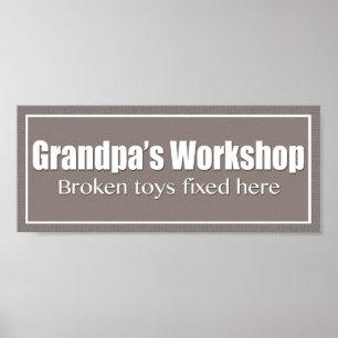 Póster Poster del taller del abuelo